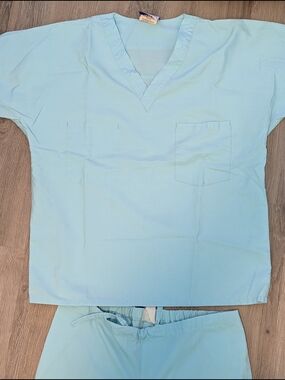 Landau Light Blue Medical Scrub Set
